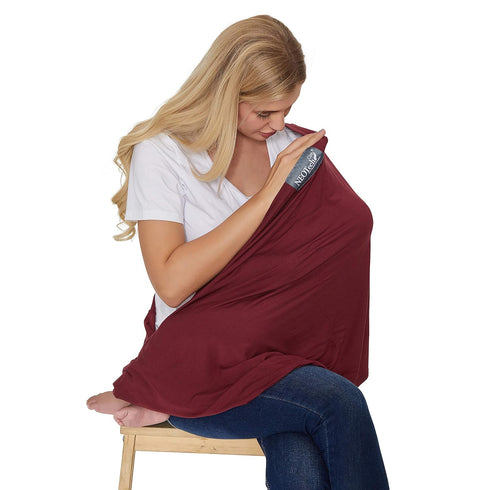 NeoTech Care Baby Nursing Cover, Soft Fabric Breastfeeding Scarf (Beige)