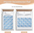 siphylline 52" 34" Blue Round Flower Spring Extra Large Resuable Changing Pad Covers Highly Absorbent Potty Training