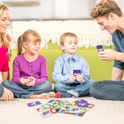 8s,Memory 4-8, 6 Kids Card Games, Go Fish,Old Maid,Crazy Match,Slap Jack,War, Cards Game for Kids Fun Game for Family