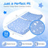 100% (Pack 2) Muslin Changing Pad Cover Ultra Soft, Breathable, Secure Fit, Fade-Resistant Prints for Boys and Girls