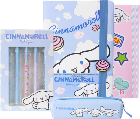 Get Trend Hello Kitty Gifts Cinnamoroll Stationary Set Cute Notebook Pens Kawaii