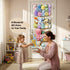 Hammock Over Door Large-Capacity Stuffed Animal Storage with Metal Hook & Wooden Stick, Hanging Plush Animal Bear Doll