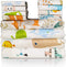 Omilion Baby Swaddle Blanket and Washcloths Set,12 Pieces Muslin Cotton Baby Swaddle
