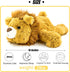 16" Yellow Lion Weighted Stuffed Animal, Sensory Comfort Plush Throw Pillow Toy, Kawaii Plushies for Kids & Adults
