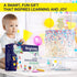 8-in-1 3 Set Montessori Wooden Activity Toy for Year Old Boys & Girls Alphabet, Numbers, Shape Sorting & Xylophone