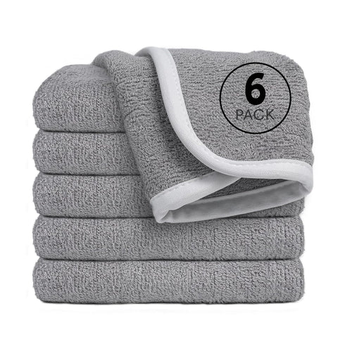 Cagreex Reusable Organic Baby Washcloths Set: 6 Packs 10 * 10 Ultra Soft