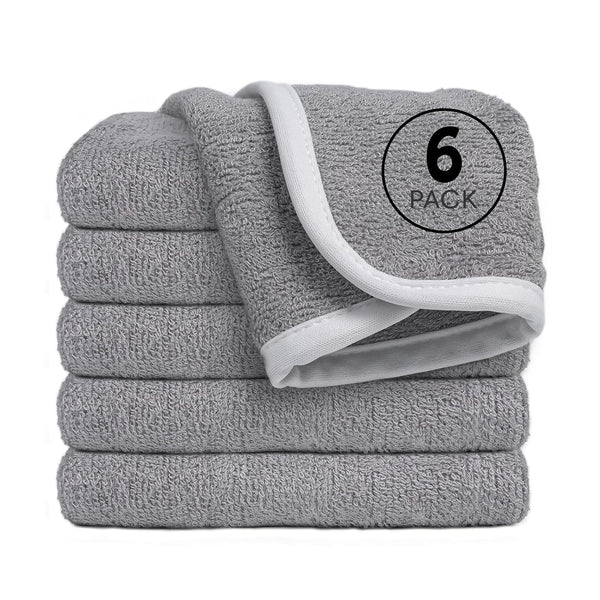 Cagreex Reusable Organic Baby Washcloths Set: 6 Packs 10 * 10 Ultra Soft