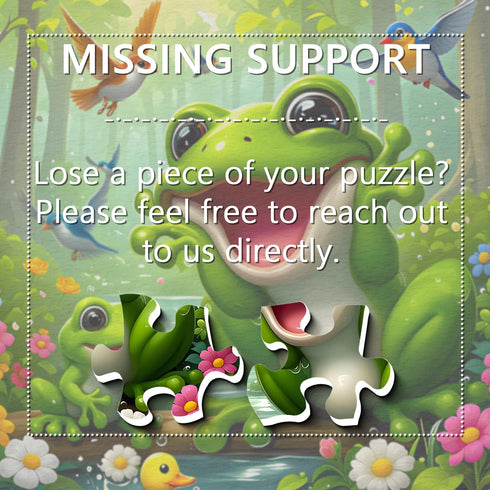 PPuzzling 1000 Cute Forest Frog Puzzles for Adults Pieces, Nature Animal Scene Jigsaw Puzzle with Birds, Flowers