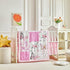 Set 3 Set Patchwork Crib Bedding Butterfly Plaid Floral Design Pieces Baby Girl Cute Quilted Comforter with Fitted