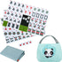 1.18"(30mm) Chinese Green Mahjong Set - 144 + 8 Numbered Tiles, Travel-Friendly with Accessories