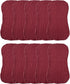 Bush Mane 6 100% 10/Pack Layer Cotton Bubble Gauze Burp Cloths- Rustic Red