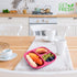 GET FRESH Bamboo Kids Divided Plates Set, 2-Pack, 3 Compartment Bamboo Dinnerware for Kids Meals