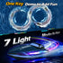 jogpun 30KMH 7 8-12 Cooling,20Mins,Low Alert,2.4Ghz,Blue RC Remote Control Boat with LED Light Modes Waterproof