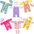 6 Sets 14-16 Inch 16-inch WONDOLL Baby Doll - Clothes, New Born Doll Outfits with Rompers & Accessories for Soft Body