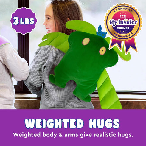 Kozi 3+ Bumpas Weighted Plush Toy - Calming Huggable Stuffed Animal, Machine Washable - Ages