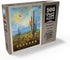 MyPuzzle Saguaro National Park: Desert Daybreak Vintage Poster - Premium 500 Piece Jigsaw Puzzle for Adults