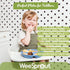 WeeSprout Suction Plates for Babies & Toddlers - 100% Silicone, Divided Design, Microwave & Dishwasher Friendly, 3 Pack
