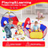 3 in 1 Kids Play Tent with Baby Ball Pit and Play Tunnel, Indoor Outdoor Playhouse for Toddlers, Best Birthday Gifts