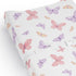 Sweet Jojo Designs Pink and Purple Shabby Chic Butterfly Girl Baby Changing Pad Cover Sheet Infant Newborn Diaper Table