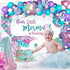 Fiesec 1 1st 114 Mermaid Birthday Decorations Year Old Girl, Mermaid Party Decorations Backdrop Balloon Garland Monthly