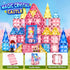 3 4 5 6 Coodoo Diamond Magnetic Tiles Magnetic Building Blocks STEM Sensory Toy for Boys Girls Pink Castle Dollhouse