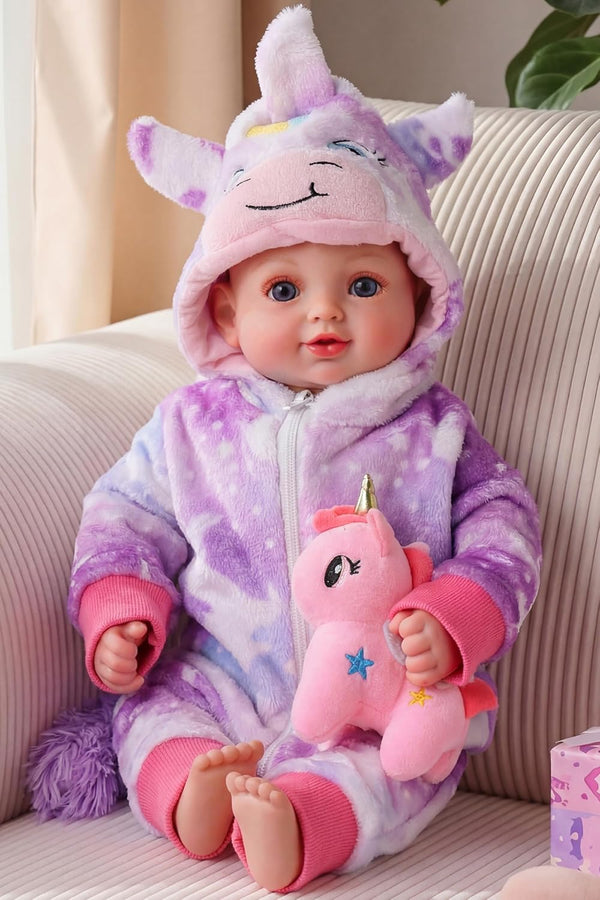 BABESIDE Baby Doll Girl - 15-Inch Realistic Baby Doll with Blue Eyes,
