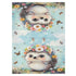 DOMIKING Hedgehog Butterfly Sky Blue Pattern Baby Car Seat Cover Breathable Infant Car Seat Cover for Babies