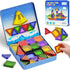 WMXDU 60 PCS Magnetic Tiles Travel Set for Kids, Portable Magnetic Building