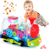 Baby Crawling Toys - Light & Sound Music Train for Toddlers, Early Educational Tummy Time Gifts