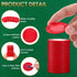 Leitee 1000 Pcs Plastic Poker Chips - 38 mm Interlocking Game Chips for Adults, Counting Reward Card (Red)