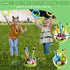Pobaiyi 5 1 4-8 8-13 in Musical Jump Toys, Toss Ring Game Stomping Launch Rocket Launcher for Kids, Obstacle Avoidance