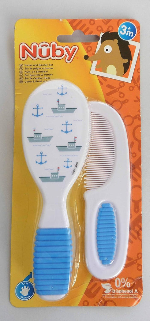 Brush and Comb Set Nuby, Colors May Vary