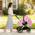 Mazeann Gingham Plaid Pinks Car Seat Cover Baby Breathable Soft Infant Carseat Covers Canopies Babies Carrier Covers