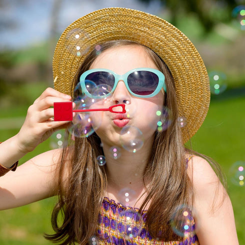uoyoi Favors,24Pcs Building Blocks Party Building Blocks Bubble Wands for Kids,Cute Bubble Wand for Birthday Party