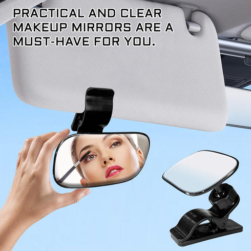 QQWD 3.5" 2.2" 360 Car Seat Mirror for Baby Rear Facing, x HD Glass Degree Adjustable Curved Large View Mirror, Wide