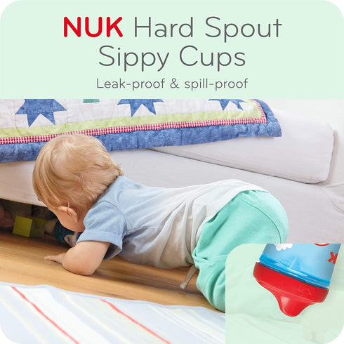 NUK Sesame Street Hard Spout Cup, 10 Oz, 2 Pack – BPA Free, Spill Proof Sippy Cup for Kids