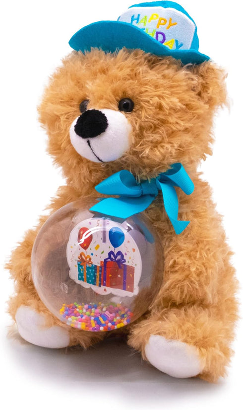 13" Cuddle Barn - Birthday Buddy Benson | Animated Stuffed Animal Teddy Bear Plush Toy Lights Up and Bops to Happy