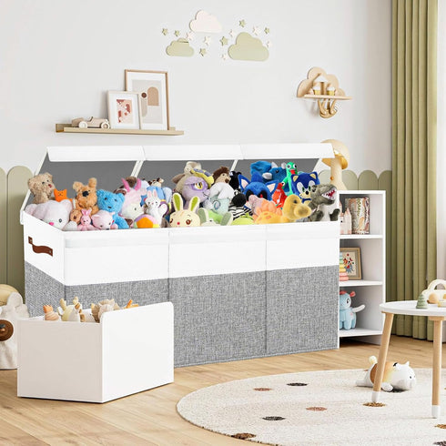 Large Toy Box Chest,Toy Storage Organizer,Storage Bins with Lids,Stuffed Animal Storage,Toy Bins