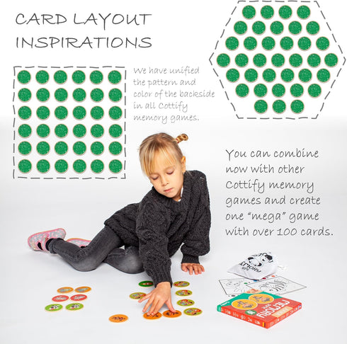 Montessori-Inspired Wooden Matching Game for Toddlers 2-4 Years, 36 Card Set with Carry Bag