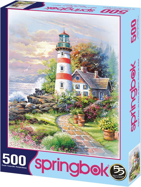 Springbok Puzzles - Signal Point - 500 Piece Jigsaw Puzzle - Large 18 x 23.5 Inches - Made in USA