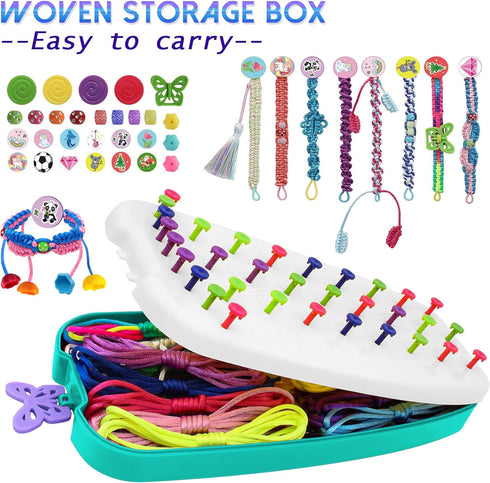 Friendship Bracelet Making Kit Toys for Girls, Ages 7-12 Girls Gifts Ideas, Arts and Crafts String Maker, Bracelet DIY, Kids Jewelry Kit, Best Gifts Ideas for Kids Age 7 8 9 10 11 12 Year Old by Coiinala