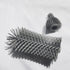 2 Pack Baby Bottle Cleaner Replacement Heads - Compatible with Electric and Silicone Bottle Brush Sets, Grey