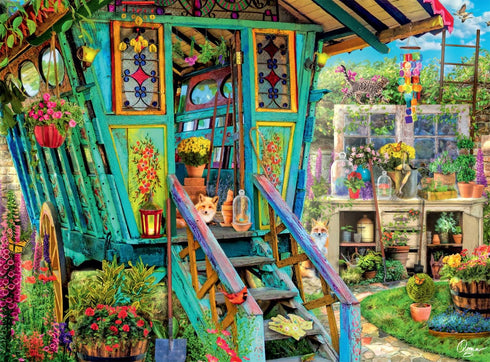 Buffalo Games - Aimee Stewart - The Potting Shed - 1000 Piece Jigsaw Puzzle for Adults, Game Night