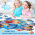 Puzzles for Kids Ages 4-8, 70 Pieces Mermaid Floor Jigsaw Puzzle for Toddler Girls, Educational Birthday Gift