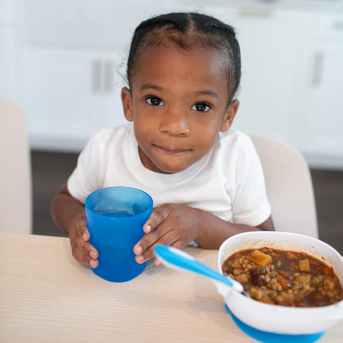 18m+, 4-Pack Dr. Brown's Toddler Tumblers, Stackable Open Training Cups, BPA-Free