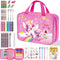 DreamyCandy 73PCS Unicorn Washable Markers Set with Glitter Pencil Case, Art Supplies and