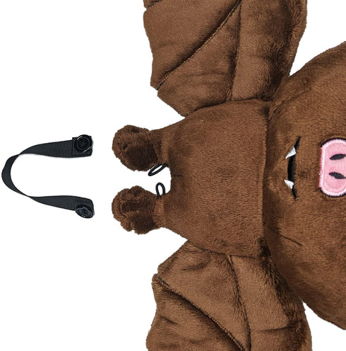 The Ghoulish Garb Adorable Battholomew - Spooky Cute Hanging Bat Plush Toy