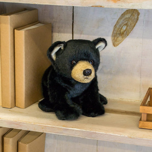 Nat and Jules Crawling Small Black Bear Plush Stuffed Animal Toy