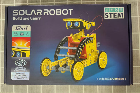 ZeniMakers 12-in-1 8-12, Set STEM Solar Robot Kit, Solar Powered Science Building Toys for Boys Age Educational