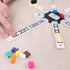 Elbow Set 12 Sunny Days Entertainment Room Games Mexican Train Dominoes Double Color Dot Dominos Game with Tin Case